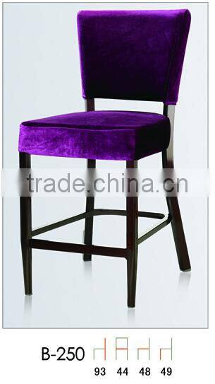 wholesale upholstered hotel bar chair in aluminum QL-B250