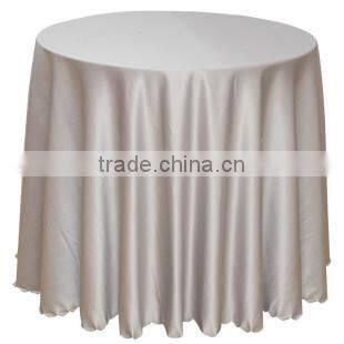 hotsale off-white tapestry satin table cover for hotel restaurant weddings