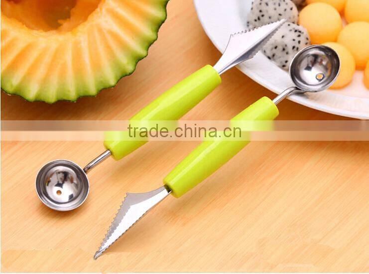 Wholesale Stock Dual Purpose Stainless Steel Wave Dig Flesh Knife