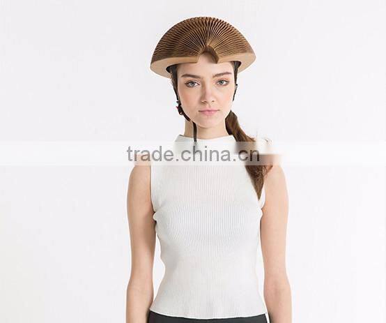 cheap rain resistant Kraft flexible paper Folding helmet
