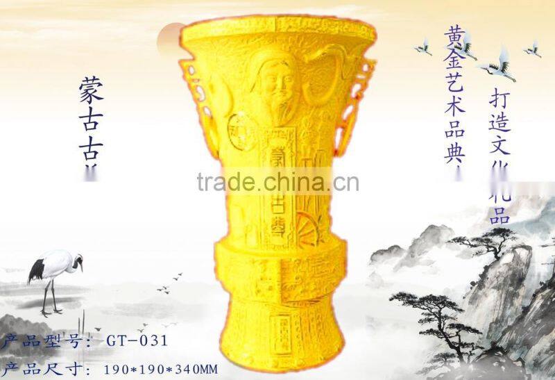 24k gold plated Hai bao For gifts