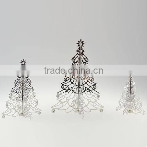 Hot Sale Silver Christmas Tree Hanging Ornament Stand with Crystals from Swarovski