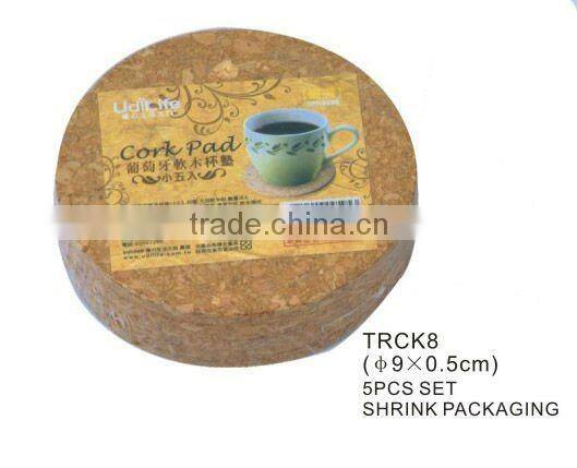 Promotional cork coaster