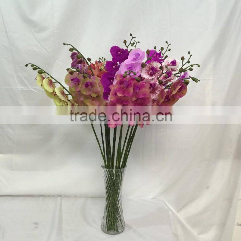 7 flower heads orchid flower artificial