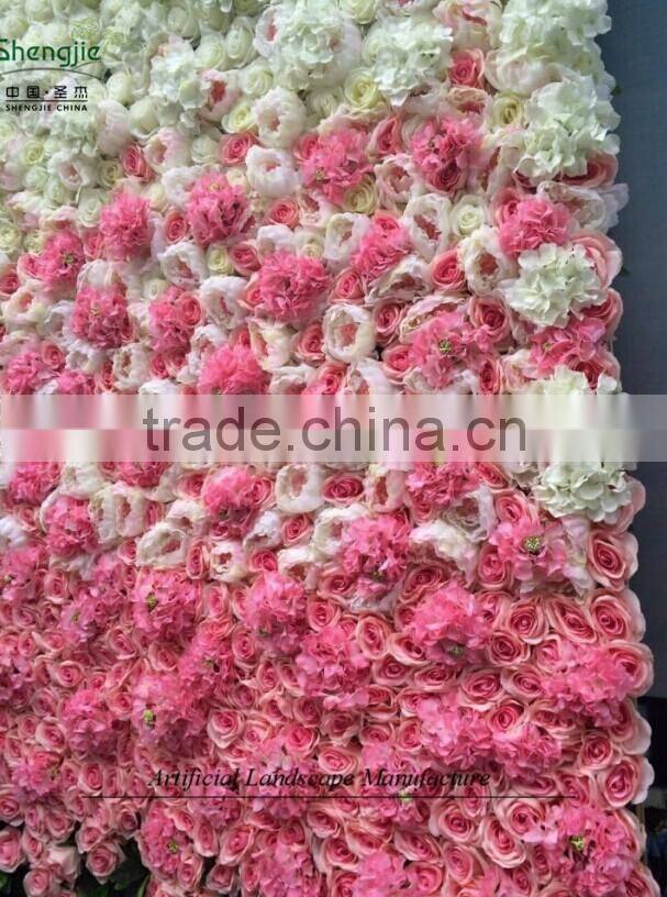 artificial flower wall with ODM design,hot sale flower wall manufacturer