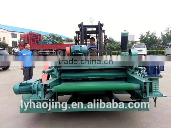 spindleless veneer peeling and cutting lathe / wood veneer making machine