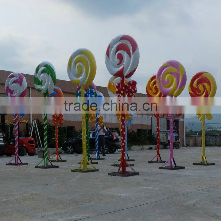 Outdoor or indoor FRP lolly decoration