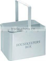 Laundry Powder Storage Box Washing Tablet Retro Metal Container Tin With Scoop