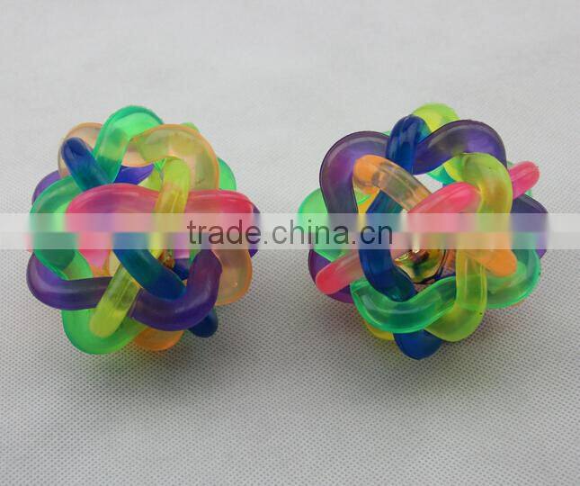 new Eco-friendly TPR fashion Chew pet toys transparent ball