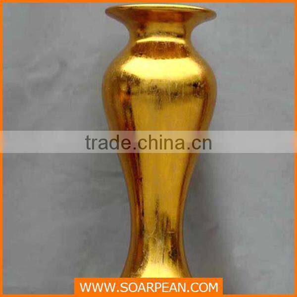 gold vase /wedding gold vase/long stem gold vase