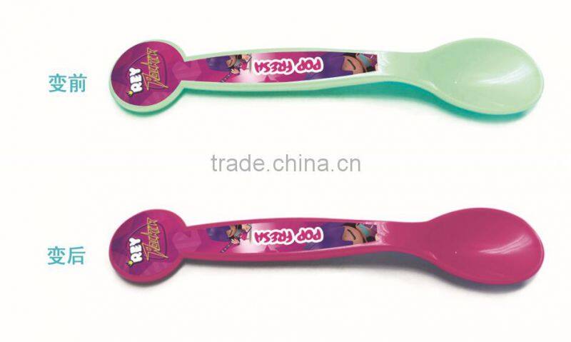 16CM Custom Printing Baby Spoon Plastic Baby Spoon