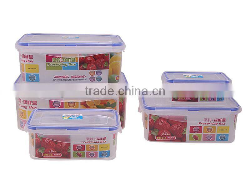 High quanlity food grade plastic crisper box/Storage Boxes/preservation box