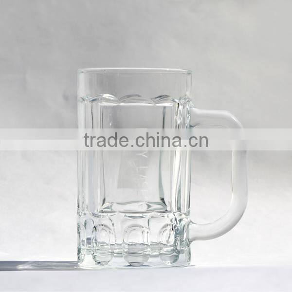 Quality Straight Beautiful Printing Glass Beer Mugs