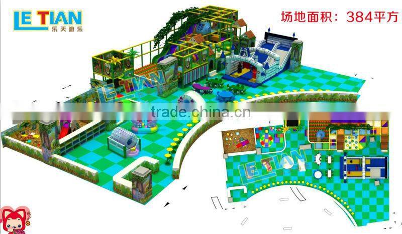 LETIAN Factory Naughty Castle Ocean Theme Children Indoor Soft Playground Equipment Toys Price