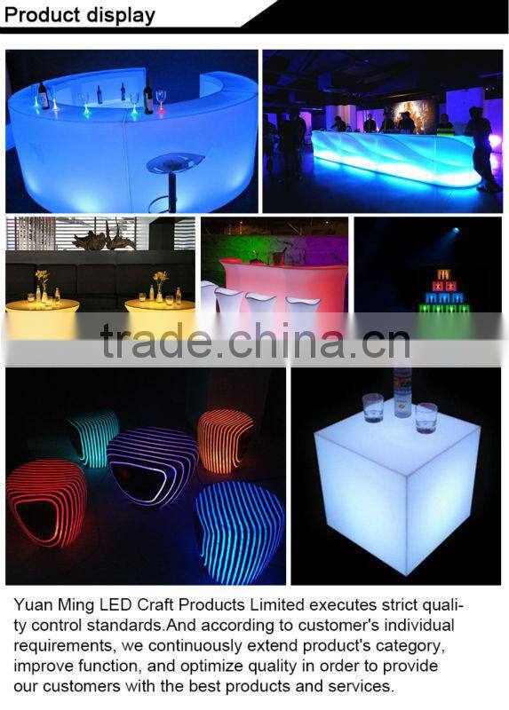 square lighting cooler/ice square container/led ice bucket