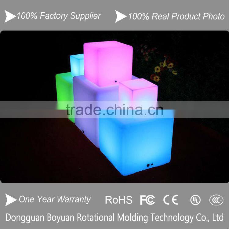 indoor or outdoor LED cube stool, led bar furniture for sale