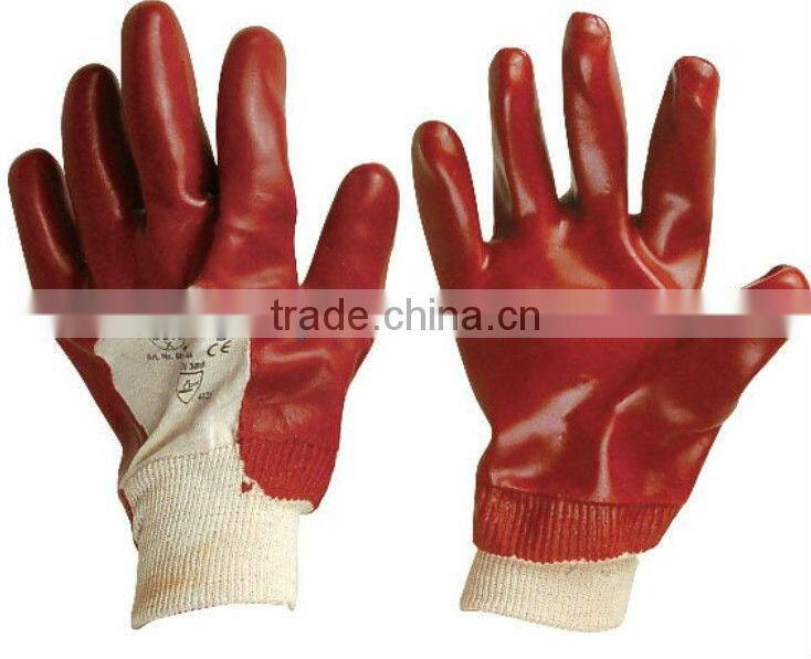 PVC glove with long sleeves