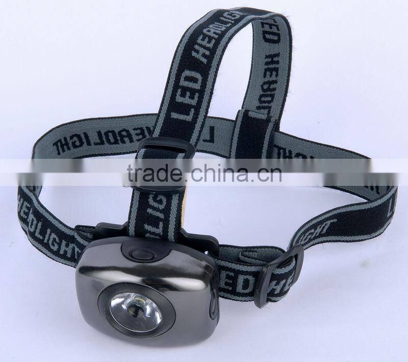 Alunimum 1 watt led headtorch with battery