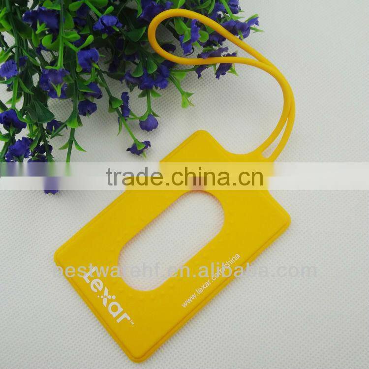 Fashion silicone promotion gifts,business card holder luggage tags
