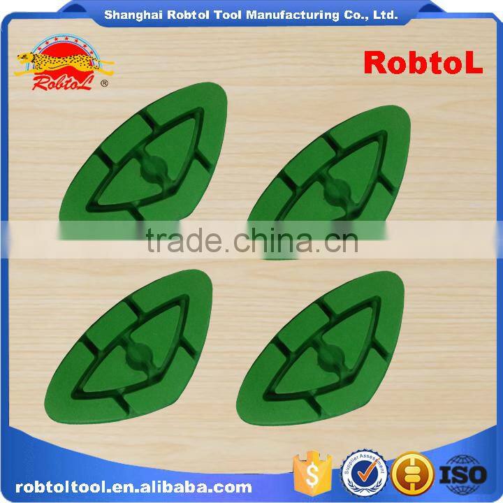 95mm 5# diamond floor polishing pads triangle velcro grinding grinder renew renovation marble granite concrete terrazzo