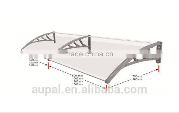 New arrival! plastic bracket door canopy, durable canopies,easy DIY window canopy