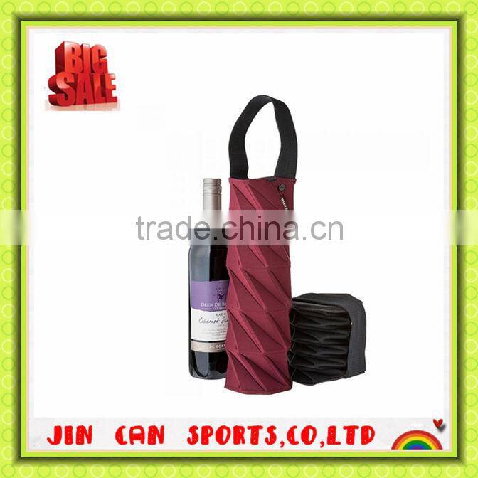 new design cheap neoprene wine bottles cooler tote bag