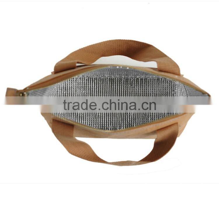 Promotional new design lunch bag Craft Paper Tyvek Ice Cooler Lunch Bags