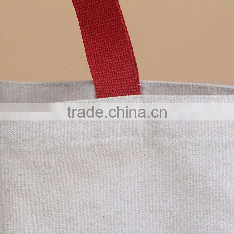 Promotional new model tote recyclable shopping cotton bag without logo printing