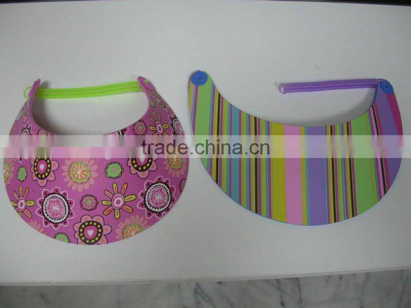 Wholesale custom printed foam sun visiors