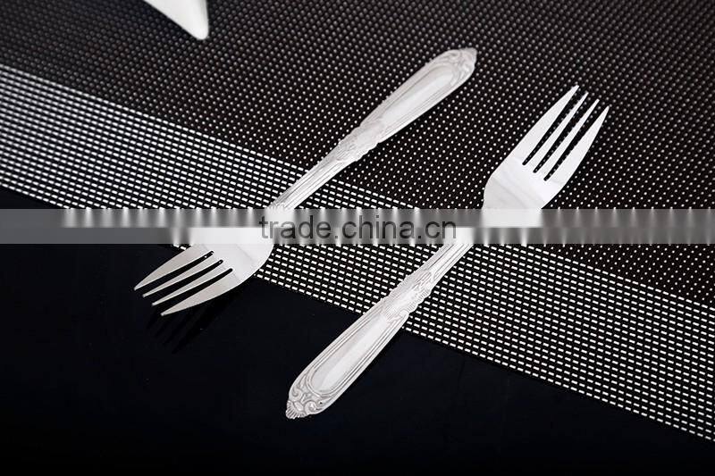 Hot selling stainless steel fork and spoon set from Yiwu factory