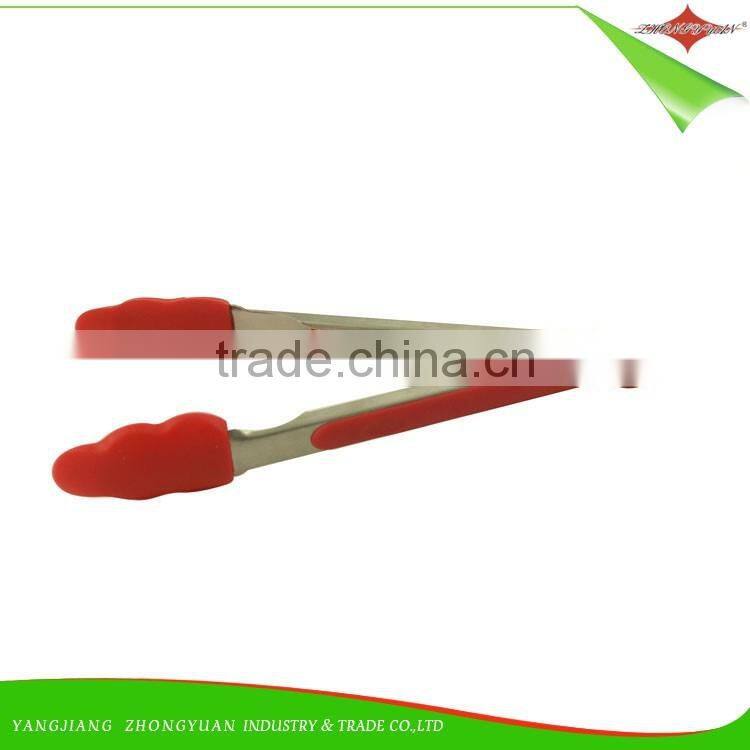 ZY-H2031 Stainless Steel BBQ Tongs Silicone Tongs Kitchen Tongs