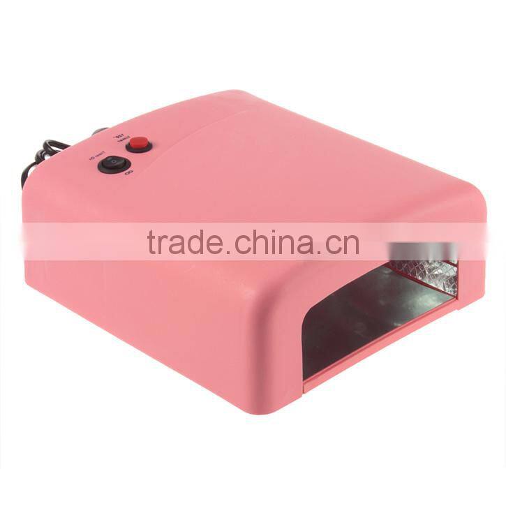 36W UV Nail Art Lamp Gel Curing Tube Light Dryer 220V Pink UV Lamp Nail
