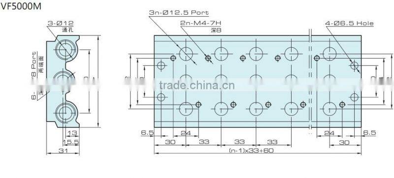 VF VZ pressure reduce valve with high quality