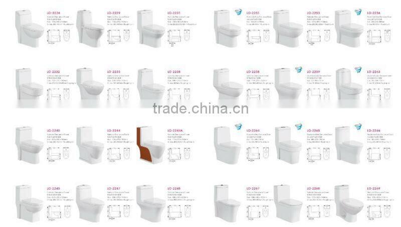 siphonic jet system two piece toilet