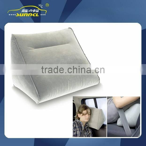 Flexible Optionally Velvet Fabric Memory Foam Cylinder Travel Neck Support Pillow