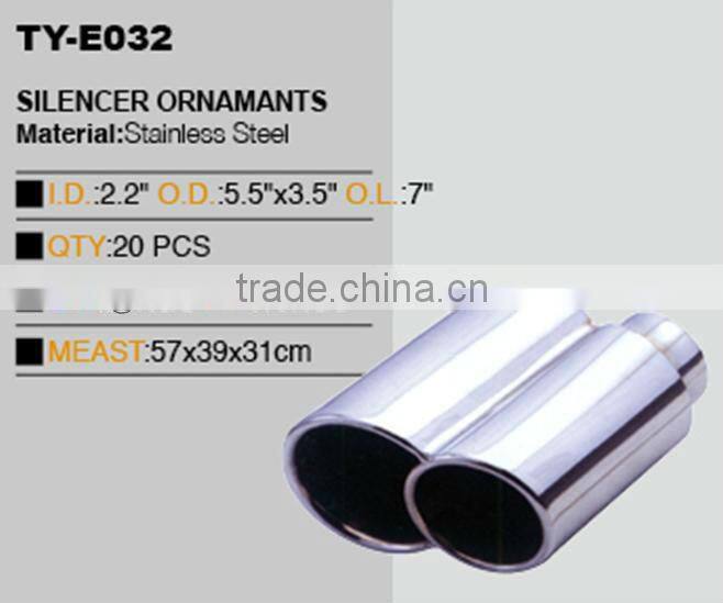 automotive exhaust muffler tail