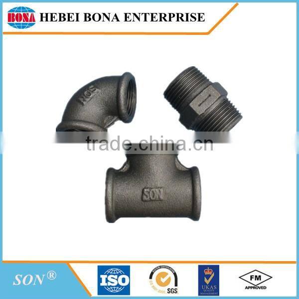 Malleable iron material waterline pipe fittings