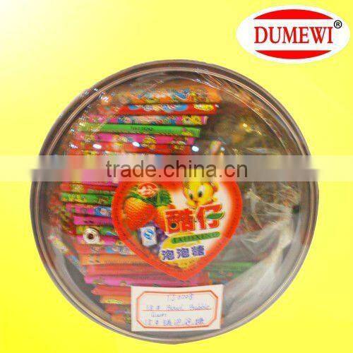 4.8g Fruity Long Stick Candy with Tattoo Bubble Gum