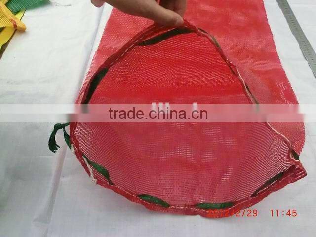 pp tubular mesh bag, shinny red color! good strength! competitive prices!