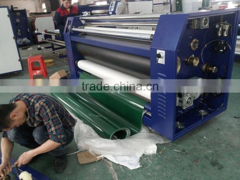 Rotary heat press for dye sublimation with oil drum oil heated