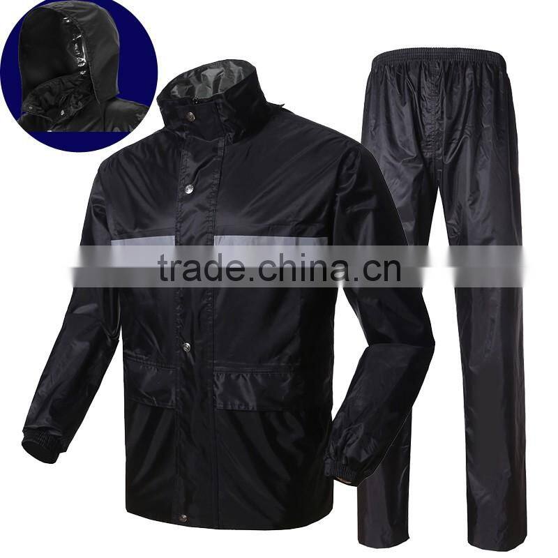 Waterproof workwear custom rain coat security overall safety raincoat