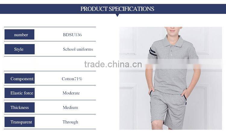 College installed 2017 New Summer Boys' OLY Sports short sleeved pieces of two
