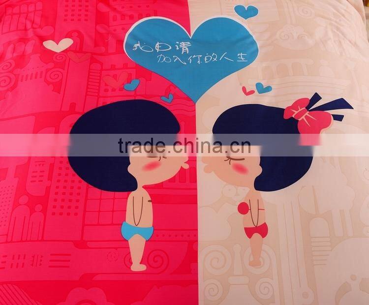 wholesale 100%cotton cartoon queen bedding set