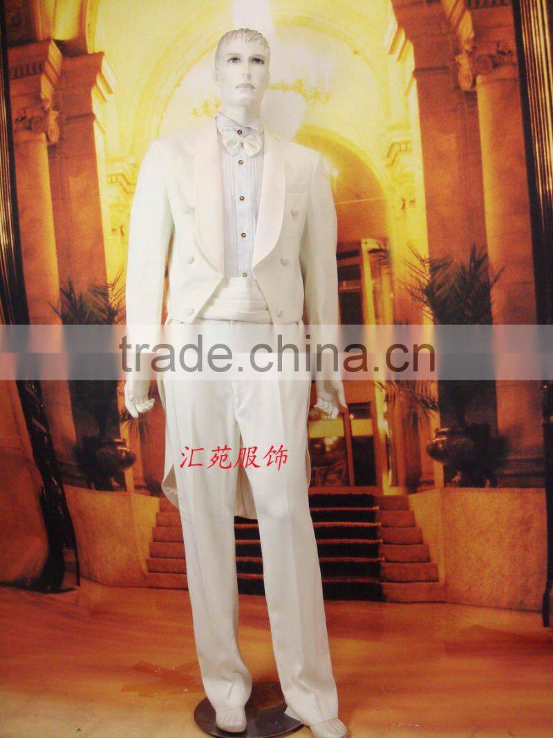 white tuxedo wedding suit