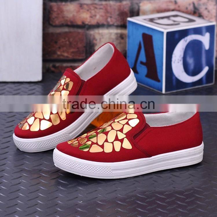 New designs free sample fashion women shoes casual sneakers 2017