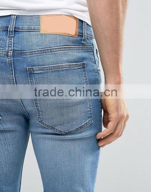 men's Stretch Pencil Pants Casual Slim Skinny Jeans Trouser
