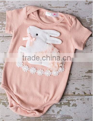 New Born Baby T Shirt Cute Easter Bunny Baby Clothing Baby Summer Rompers