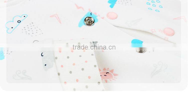 Stormy printing white newborn baby romper interlock 100% cotton baby clothing