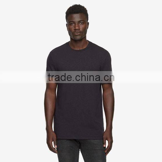 High quality promotion t-shirt cotton streamlined fit men's t-shirt 2016