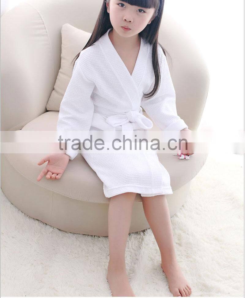 turkish baby children orange short thin waffle franc franc bathrobe